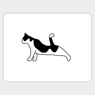 Black and white cat Sticker